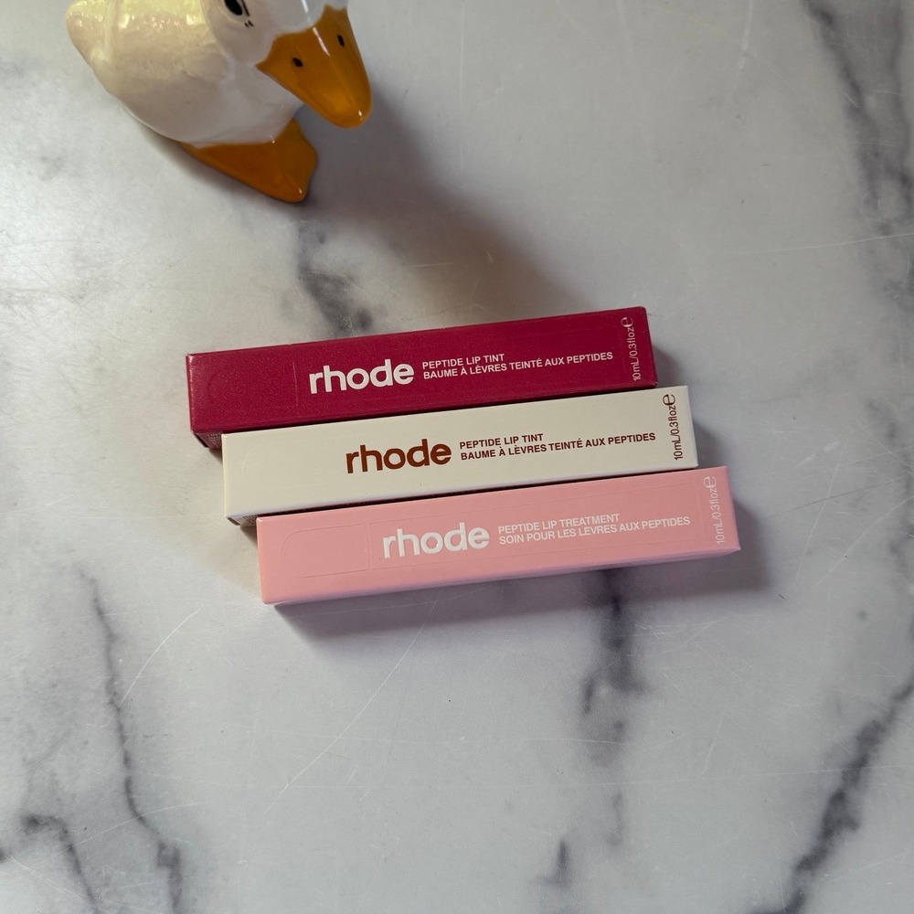 Rhode Peptide Lip Tint Treatment Bundle Sugar Cookie Vanilla Cake Cinnamon Roll